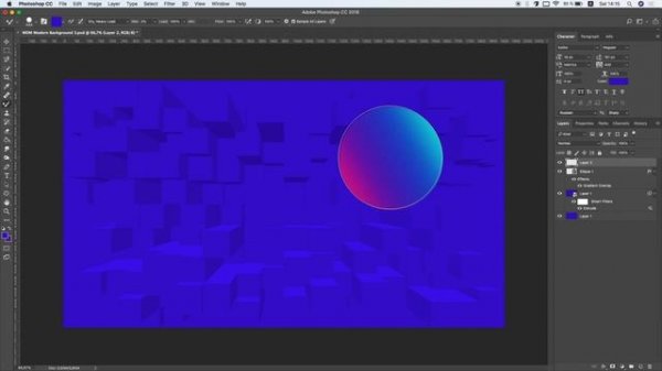 How to Create Abstract Gradient Background in Photoshop