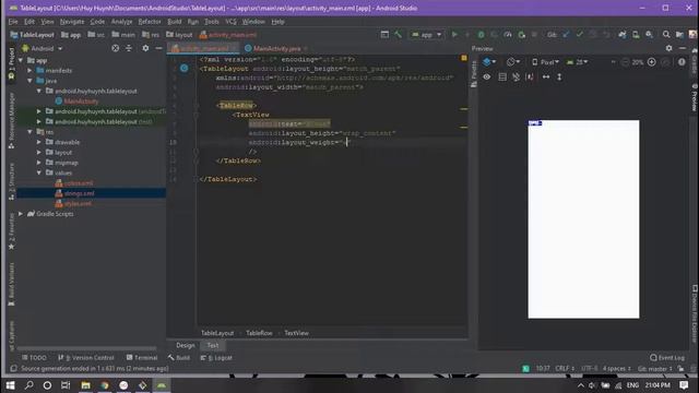 [Android Tutorial] Chapter 5: TableLayout смотреть онлайн