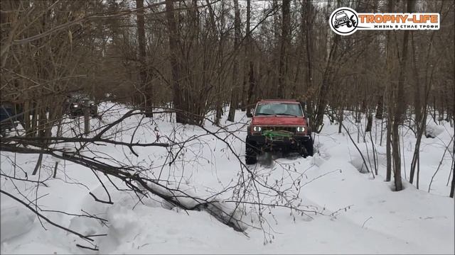 Володарские Овраги - ТАЛЫЙ СНЕГ И КОЛЕИЩИ - внедорожники на бездорожье 4х4 покатушка Трофи-лайф 202