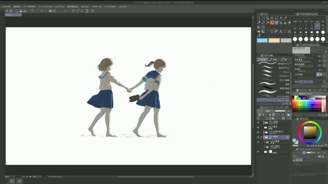 解説付きイラストメイキング【今日のらくがき５】 смотреть онлайн