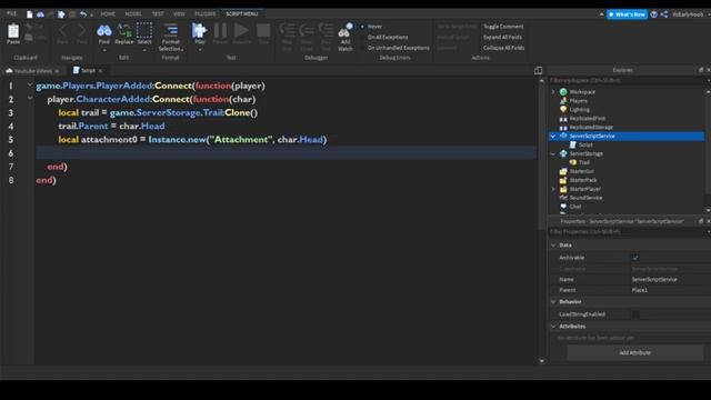 How To Make A TRAIL In ROBLOX STUDIO! (2022) смотреть онлайн