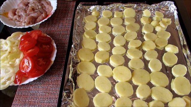 Курица с кабачками в духовке смотреть онлайн