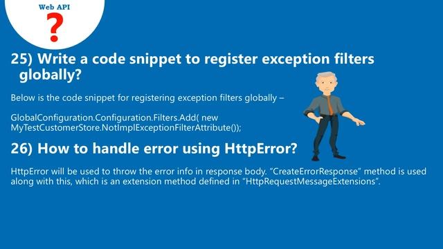 Web API Interview Questions with Answers смотреть онлайн