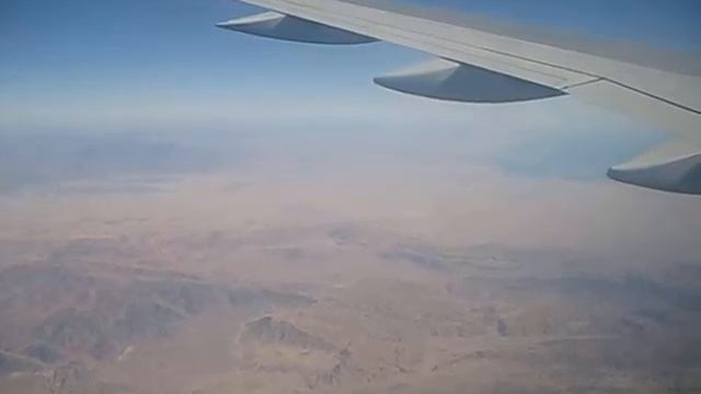 Landing at Sharm el-Sheikh International Airport. Egypt. Red sea. смотреть онлайн