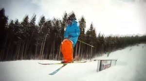 ?Лыжный фристайл?Сумасшедшие трюки на лыжах?