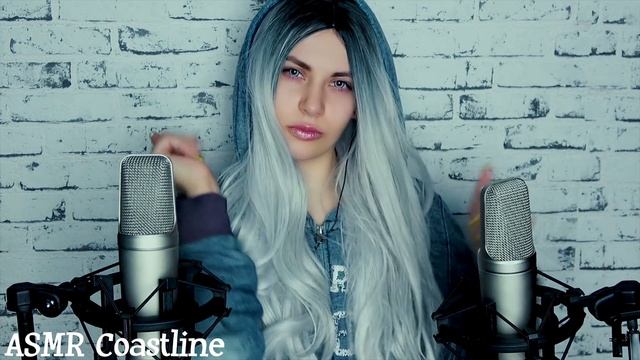 ASMR Hand sounds ? tapping nails, stroking, scratching, echo смотреть онлайн