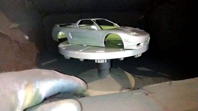 Painting the body of the Honda NSX-R смотреть онлайн