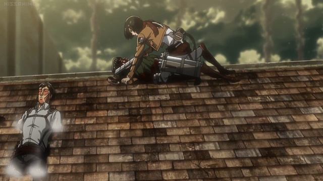Eren & Mikasa VS Levi For Titan Serum | Attack on Titan Season 3 смотреть онлайн