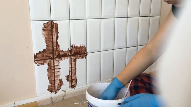 DIY Стена в стиле Urban Jungle (укладка плитки своими руками)