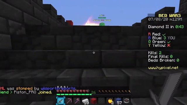 getting carried | Minecraft: Hypixel Bedwars #4 (3v3v3v3) (ft. webpack + wiisportsresorts) смотреть онлайн
