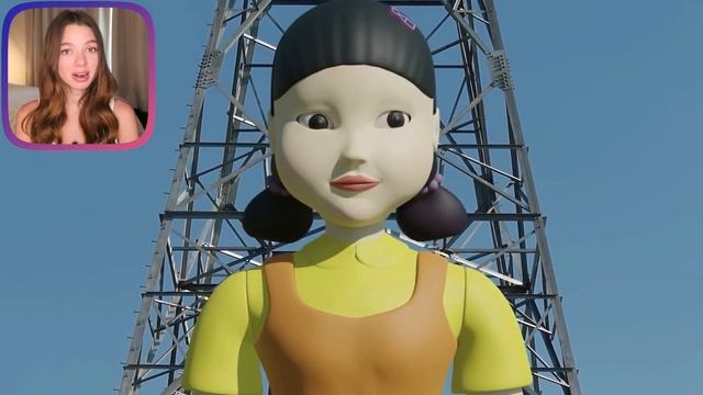 КУКЛА МОНСТР СОШЛА С УМА !! ВСЯ ПРАВДА ПРО КУКЛУ ИЗ ИГРА В КАЛЬМАРА смотреть онлайн