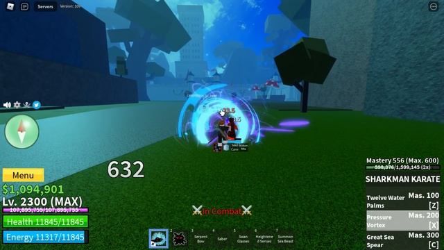 Bounty Hunting With Saber And Sharkman Karate | Blox Fruits смотреть онлайн