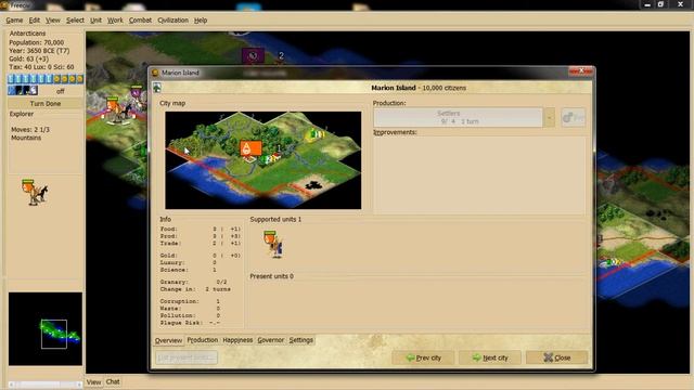 Freeciv Guide: 13 - Eighth Turn Counting Food смотреть онлайн