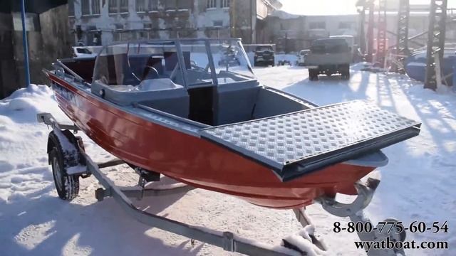 Wyatboat 460 DCM с палубой книжкой и покраской в 2 цвета