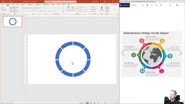 Circle Diagram Shape in PowerPoint - Custom Made Shape Tutorial ✔ смотреть онлайн
