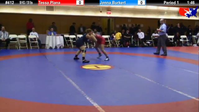 NYAC 59 KG / 130 lbs: Tessa Plana vs. Jenna Burkert смотреть онлайн
