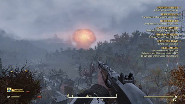 Fallout 76 Charleston Nuke Drops | I Witness My First Nuclear Blast From A Safe Distance смотреть онлайн