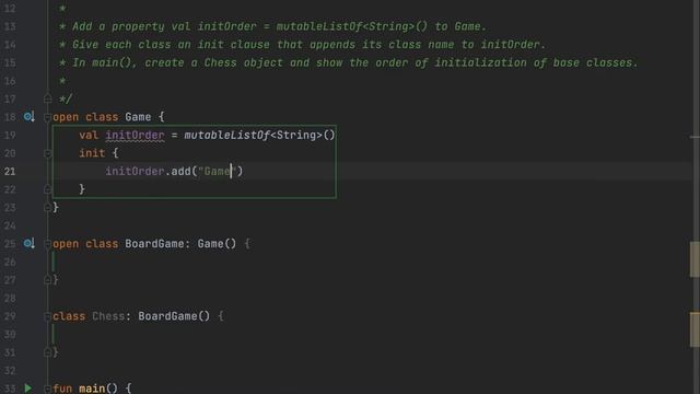 Kotlin - inheritance initorder easy programming смотреть онлайн