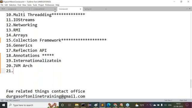 FULL STACK JAVA tutorials || Session - 3 || by Mr. Nagoor Babu On 22-08-2022 @10AM IST смотреть онлайн