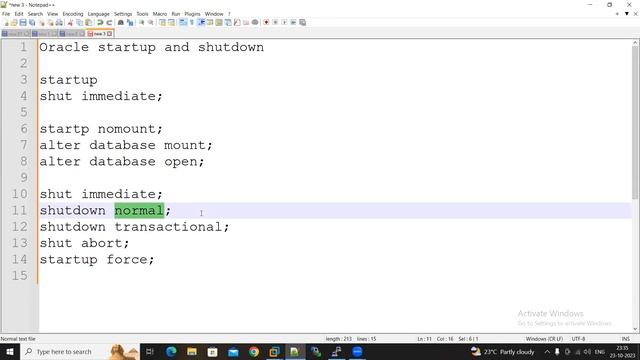 How to start-up shutdown database in oracle смотреть онлайн
