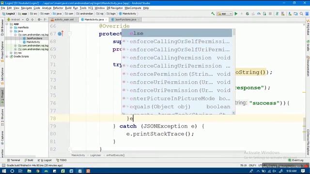 Login Using AsyncTask 3 смотреть онлайн