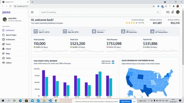 Angular 12 Powerful Ecommerce Admin Panel Template Working Demo смотреть онлайн