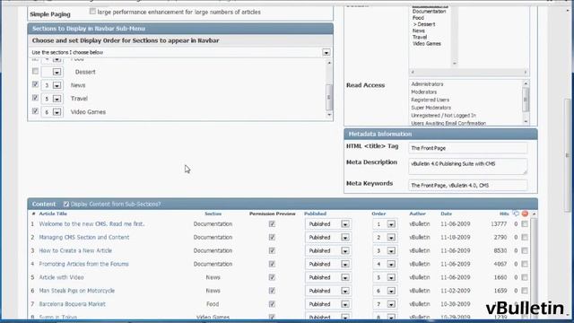 vBulletin CMS Display Order смотреть онлайн
