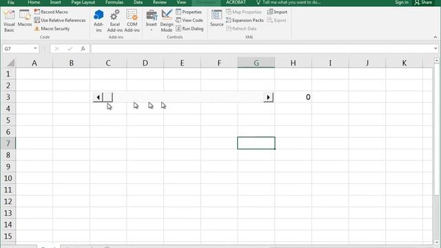 Active X Scroll Bar Control in Excel смотреть онлайн