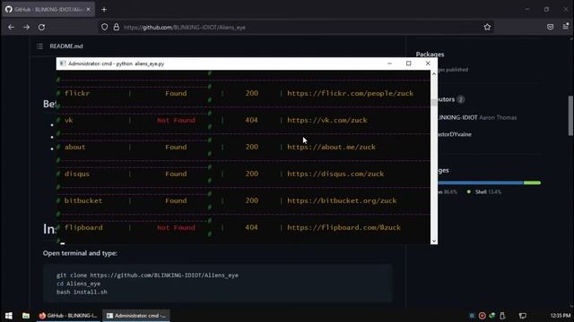 Aliens Eye - FIND ALL SOCIAL MEDIA ACCOUNTS WITH A USERNAME смотреть онлайн