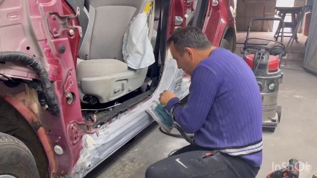 SUBARU Ч-1 ремонт порога. олово. підготовка під шпаклювання та грунт смотреть онлайн