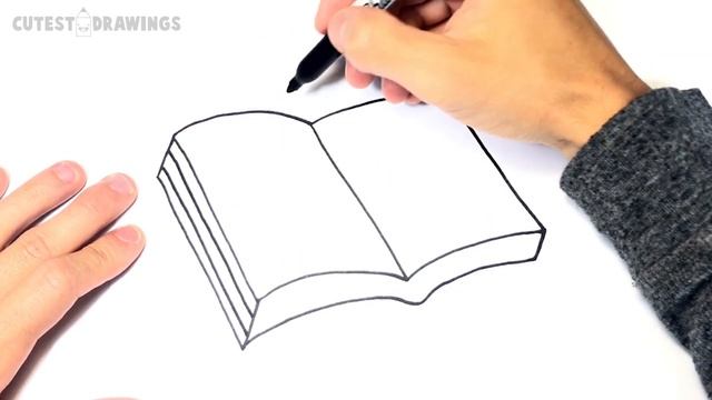 How to draw a Open Book Step by Step смотреть онлайн