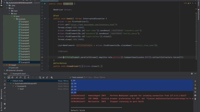 Java 8 Stream API + Selenium 4 - Real Time 20+ Example | Part - 12 смотреть онлайн