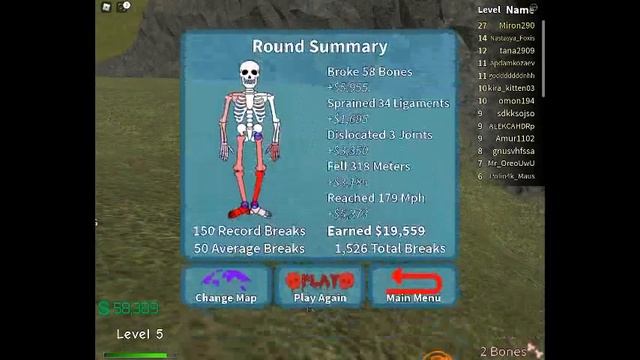 По ЖЁСТКОМУ ломаю СВОИ КОСТИ + сменил ДВЕ карты, в игре СЛОМАЙ ВСЕ КОСТИ 4! | Roblox Broken Bones I смотреть онлайн