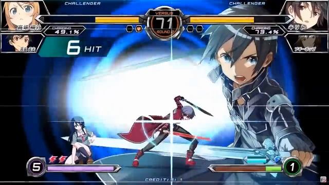 Dengeki Bunko Fighting Climax Fighting Exhibition: Kirino/Saoao vs Kirito/Boogiepop смотреть онлайн