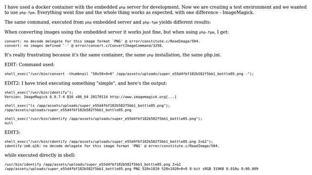 PHP-FPM and PHP execution yields different results смотреть онлайн