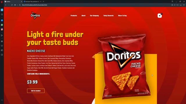 03 Doritos UI Design - HTML/CSS/GSAP Animation смотреть онлайн