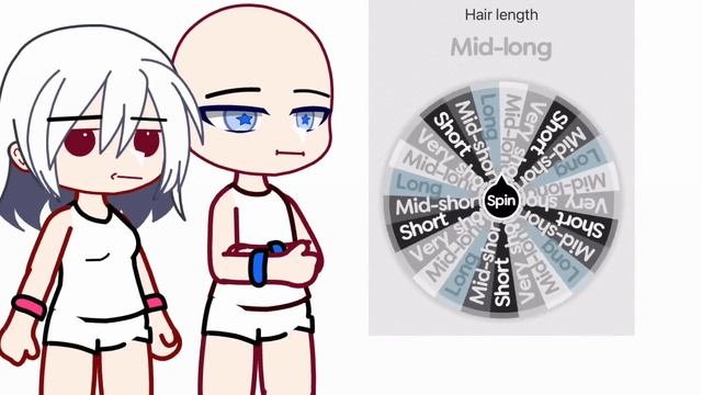 {ʚRandomɞ} Creating Couple OC As Gacha Club Using ʚspinning Wheelsɞ #foryoupage #gachaclub  Pt.1