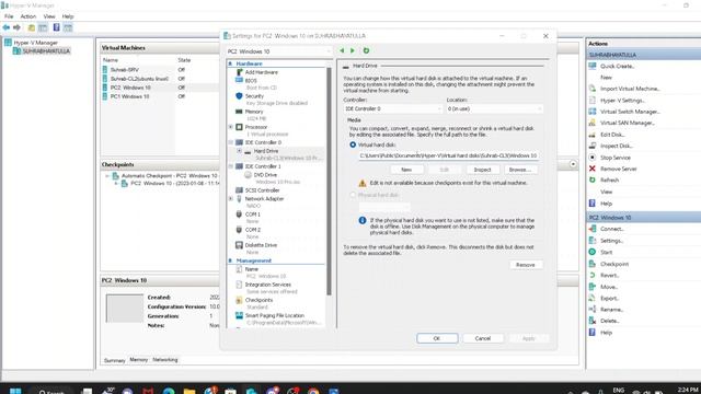 Hyper V problem Solved ( encountering and error while attempting to change state ) смотреть онлайн