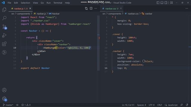Animated Responsive NPM Hamburger Navbar Menu смотреть онлайн