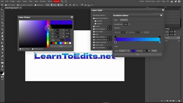 How to change text color in photopea | How to change text color in photoshop alternative смотреть онлайн