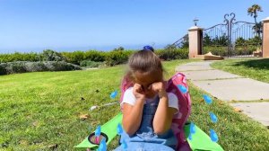 Настя Мия и Артем веселые приключения в Прозрачном Надувном Доме