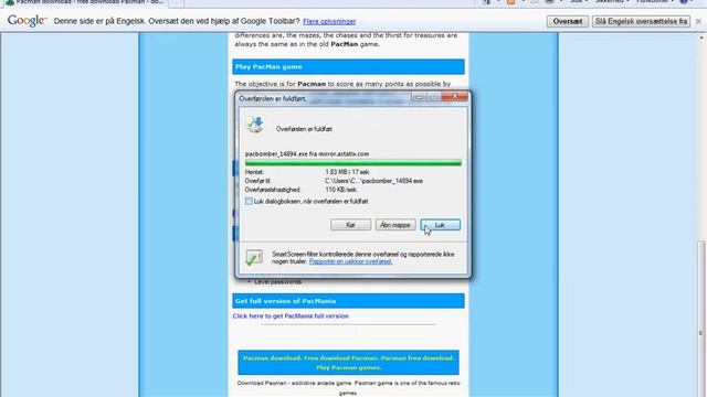 hvordan man download pacbomber. смотреть онлайн