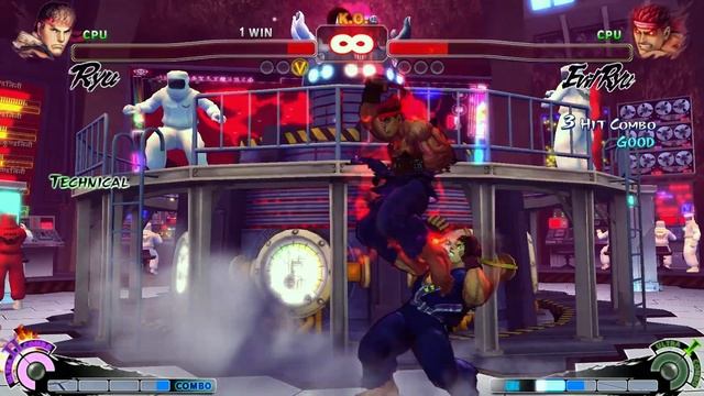 RYU VS EVİL RYU | CPU VS CPU Ultra Street Fighter IV (Hardest AI) смотреть онлайн