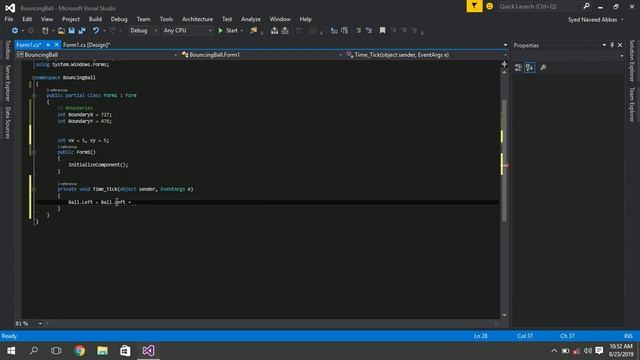 Bouncing Ball Animation In C# Windows Form App - Programming Concepts смотреть онлайн