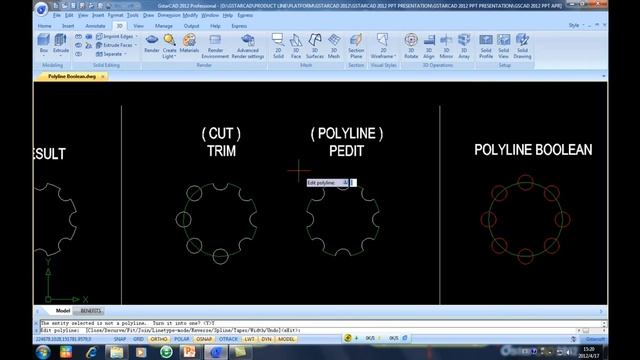 Operações boleanas - GstarCAD - Inovadora Alternativa do AutoCAD. смотреть онлайн