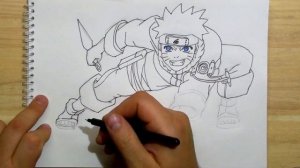 КАК НАРИСОВАТЬ НАРУТО. How To Draw NARUTO Uzumaki
