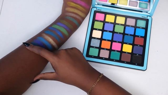 ABH NORVINA PRO PIGMENT PALETTE VOL. 2 | MAKEUP TUTORIAL | FULL SWATCHES | REVIEW | DARK SKIN смотреть онлайн