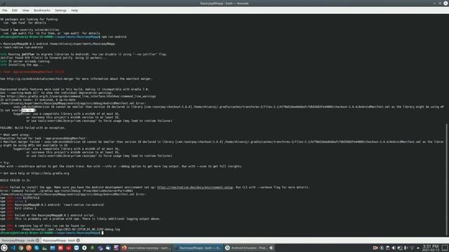 Fix: Deprecated Gradle Features Were Used In This Build, Error  React Native - RazorPay