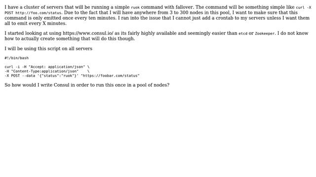 Issuing a single command from a cluster of servers? смотреть онлайн