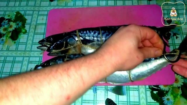 Копчение рыбы. Скумбрия сухим способом посола. смотреть онлайн
